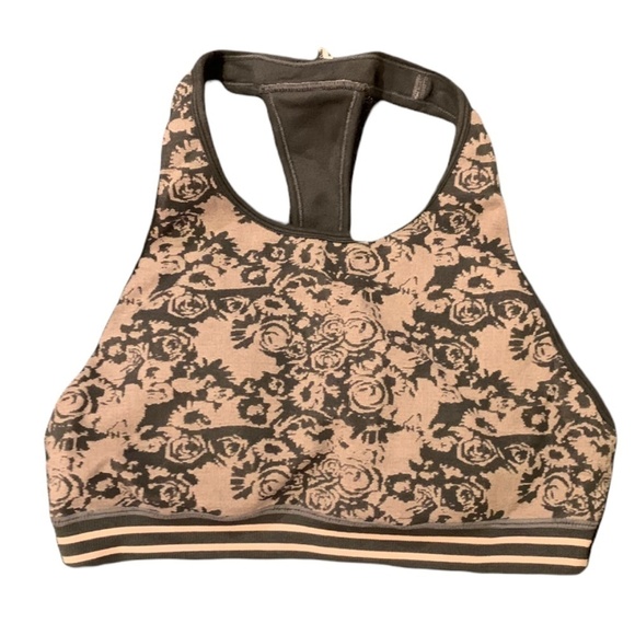 Fabletics Brynn Seamless Sports Bra Pink/Gray - Picture 1 of 7